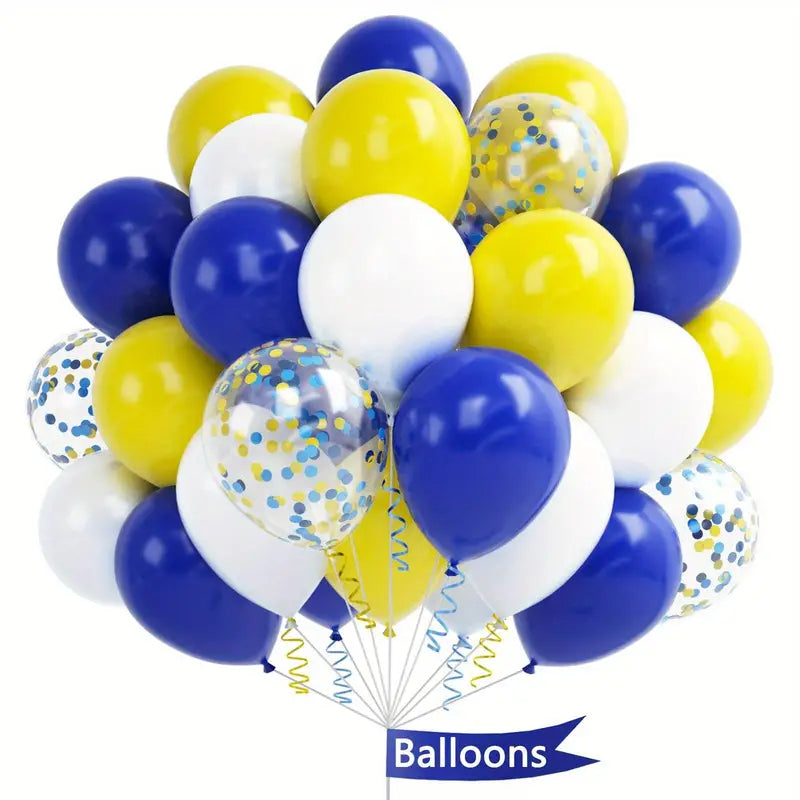28 Blå Gula Studentballonger