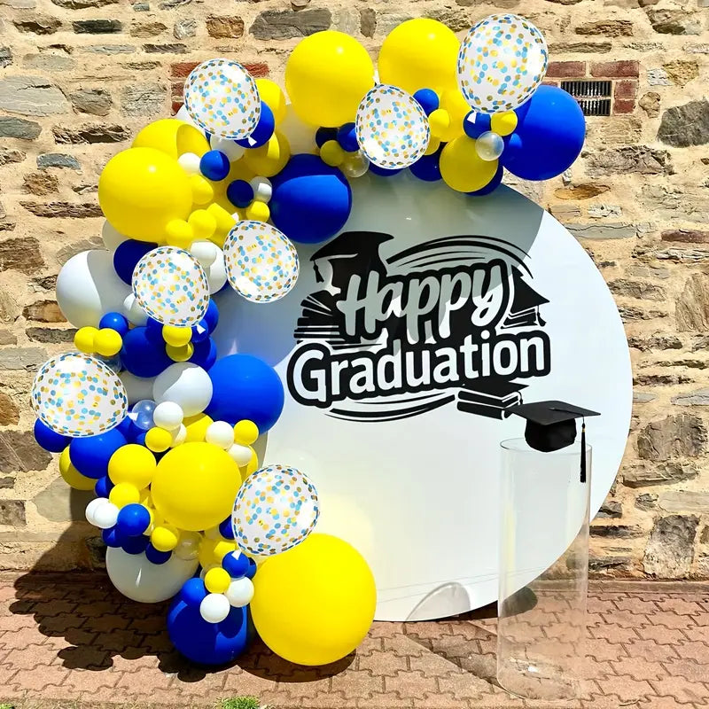 28 Blå Gula Studentballonger